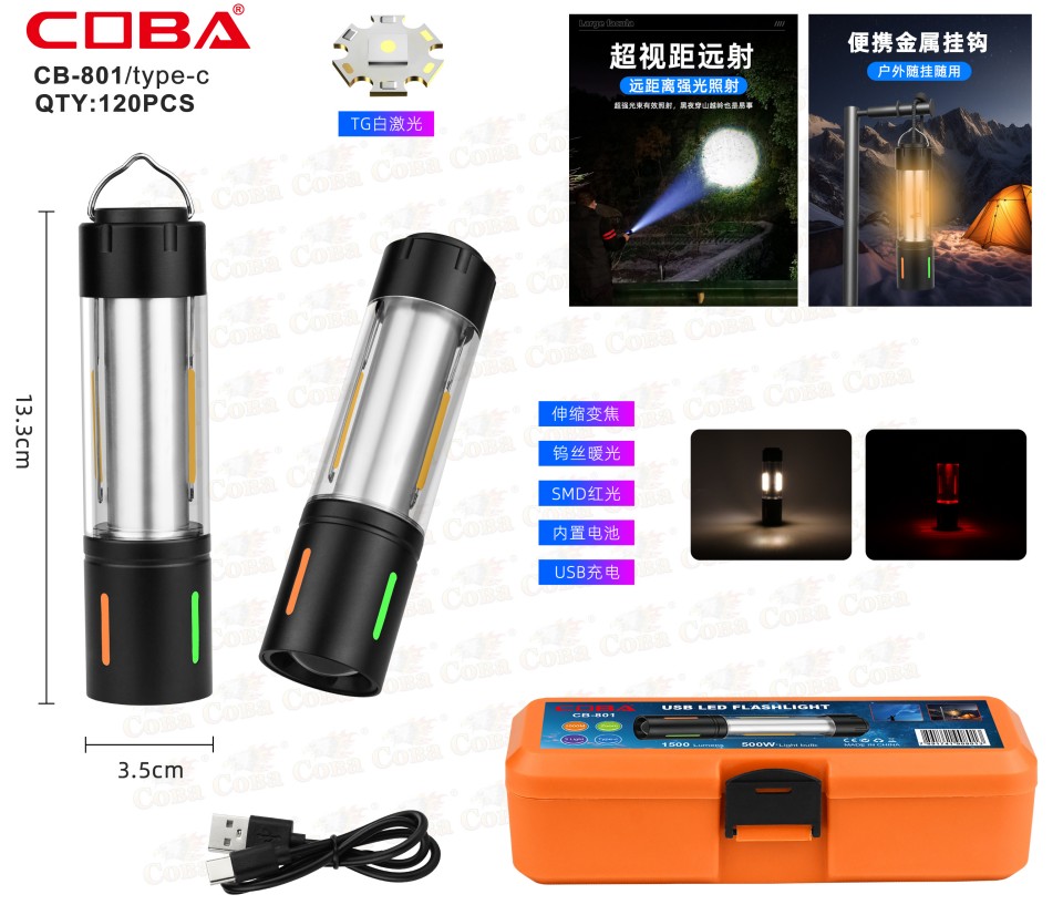 Lanterna COBA CB-801-TG