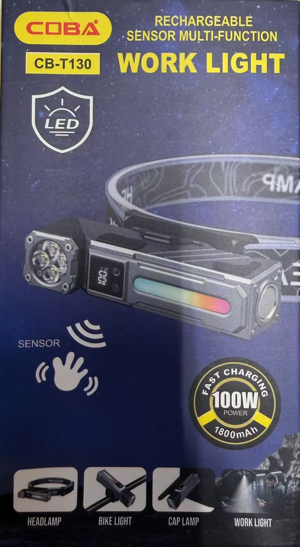 Lanterna de cap COBA CB-T130