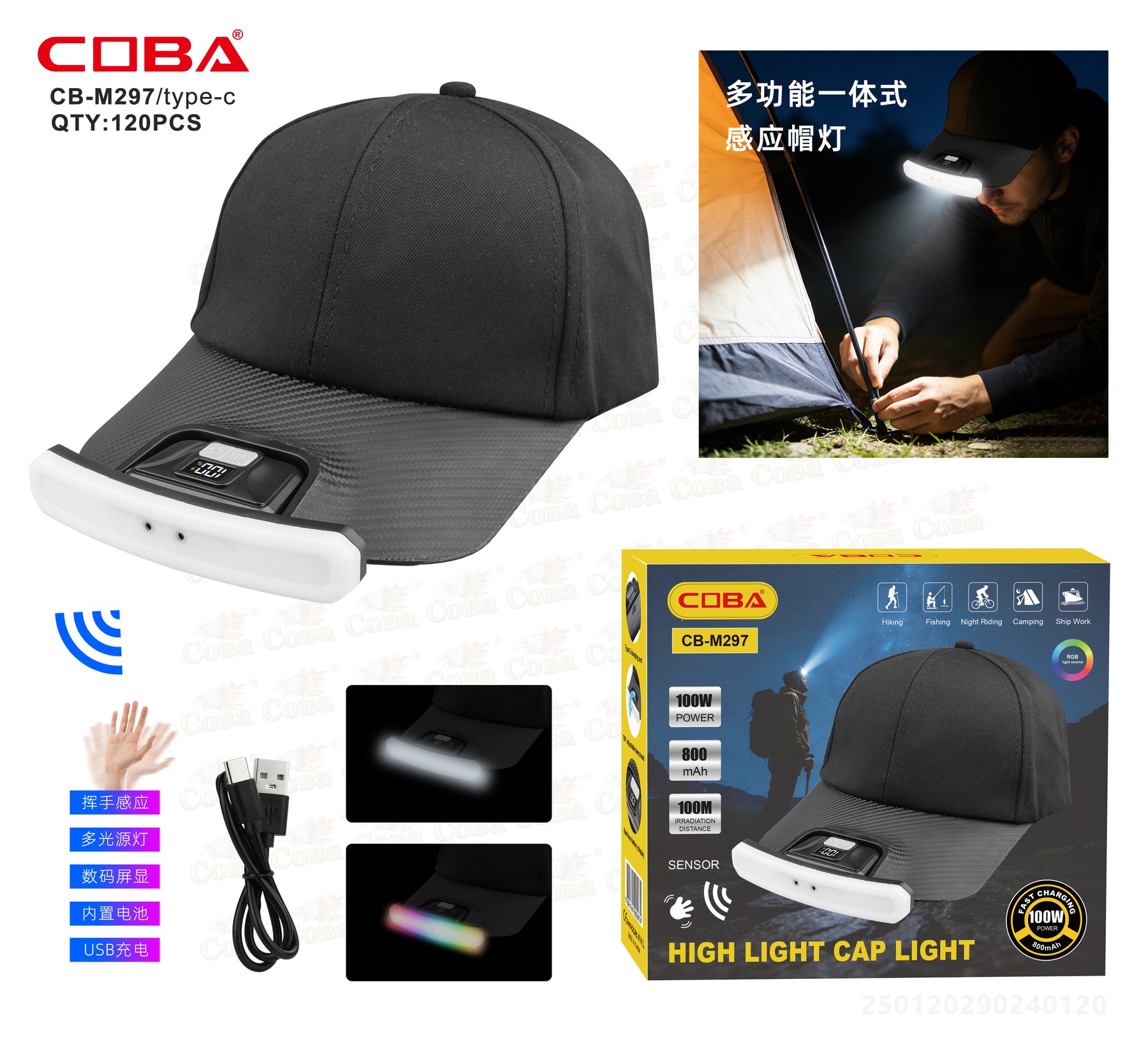 Lanterna de cap COBA CB-M297